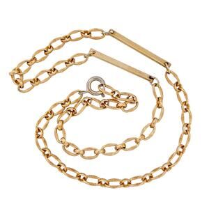 Estate 12K Gold Filled 1/20 4.2mm Chain Necklace 14.25"